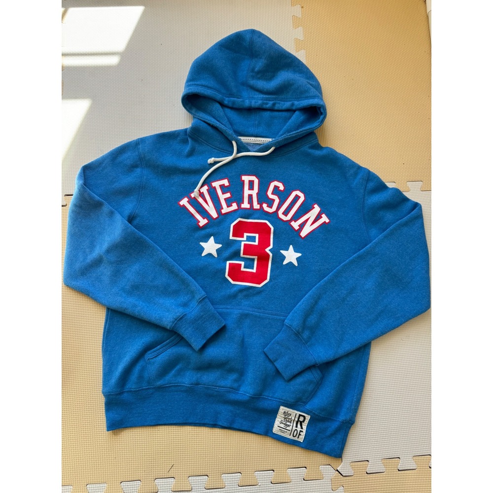 Roots of Fight Allen Iverson Hoodie Mens Small Philadelphia 76ers